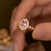 Morganite Sakura Pink 18K Rose Gold Ring