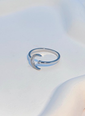 通体s925纯银戒指女小众设计感