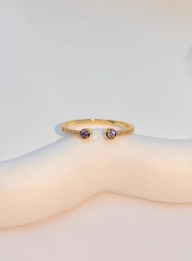 通体s925纯银戒指女小众设计感