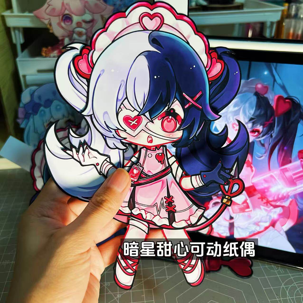 元梦之星暗星甜心护士可动纸片人成品手工DIY大王别抓我材料包,淘宝优惠券,粉丝福利购,淘宝优惠卷