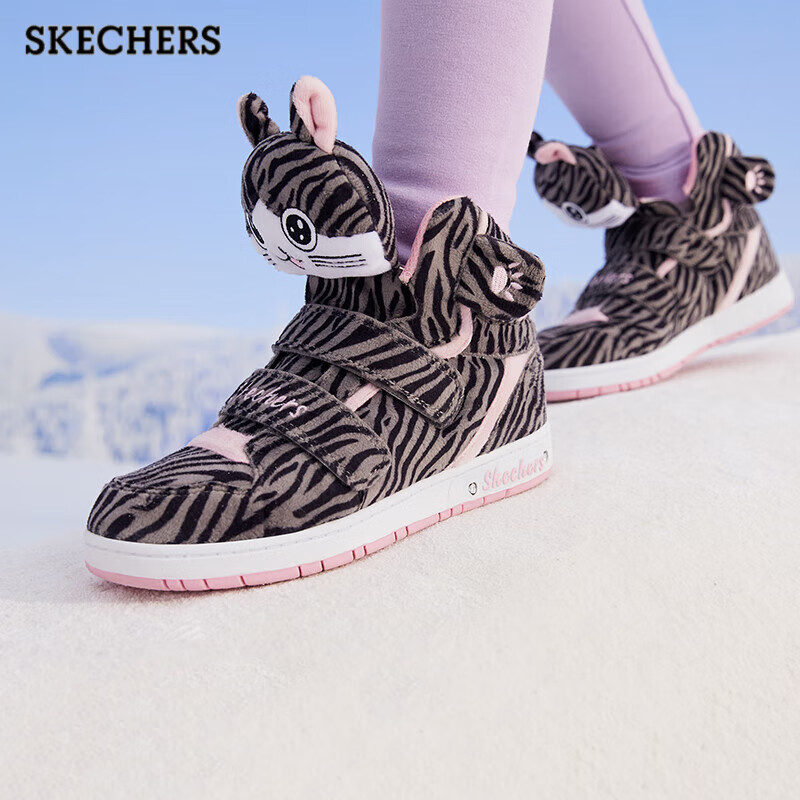 Skechers 斯凯奇 2023秋冬季新款女童可爱玩偶雪地靴 天猫优惠券折后￥109包邮（￥149-40）27~32码2色可选