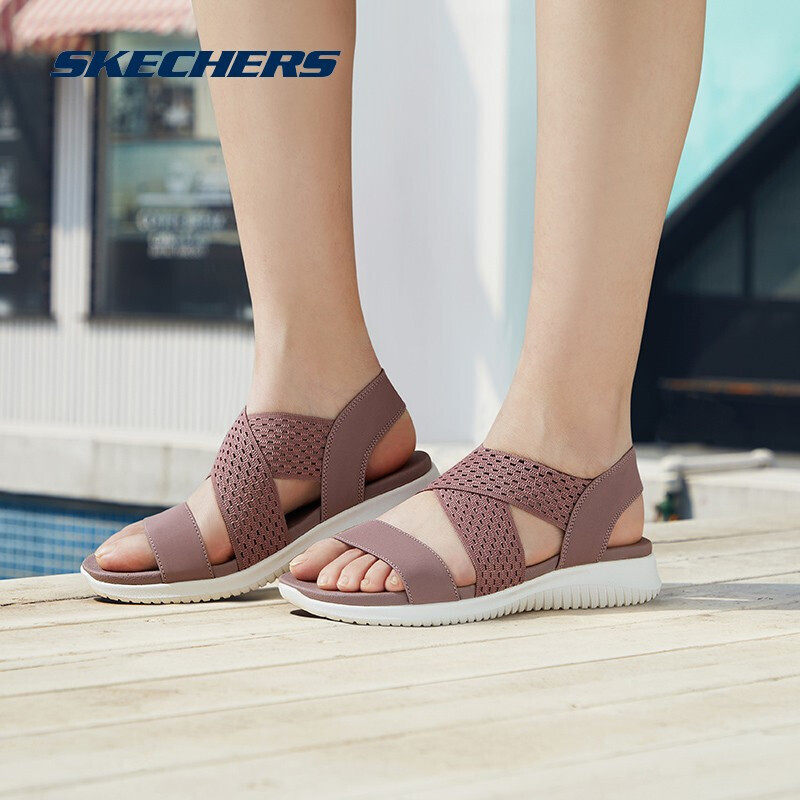 skechers /斯凯奇夏季新款休闲女鞋 skechers斯凯奇丰宏运动沙滩鞋/凉鞋