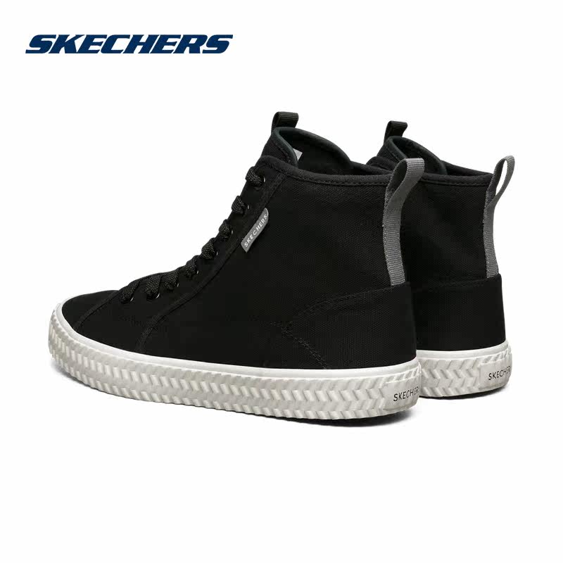 skechers 2021秋季新款高帮鞋帆布鞋 skechers斯凯奇丰宏板鞋