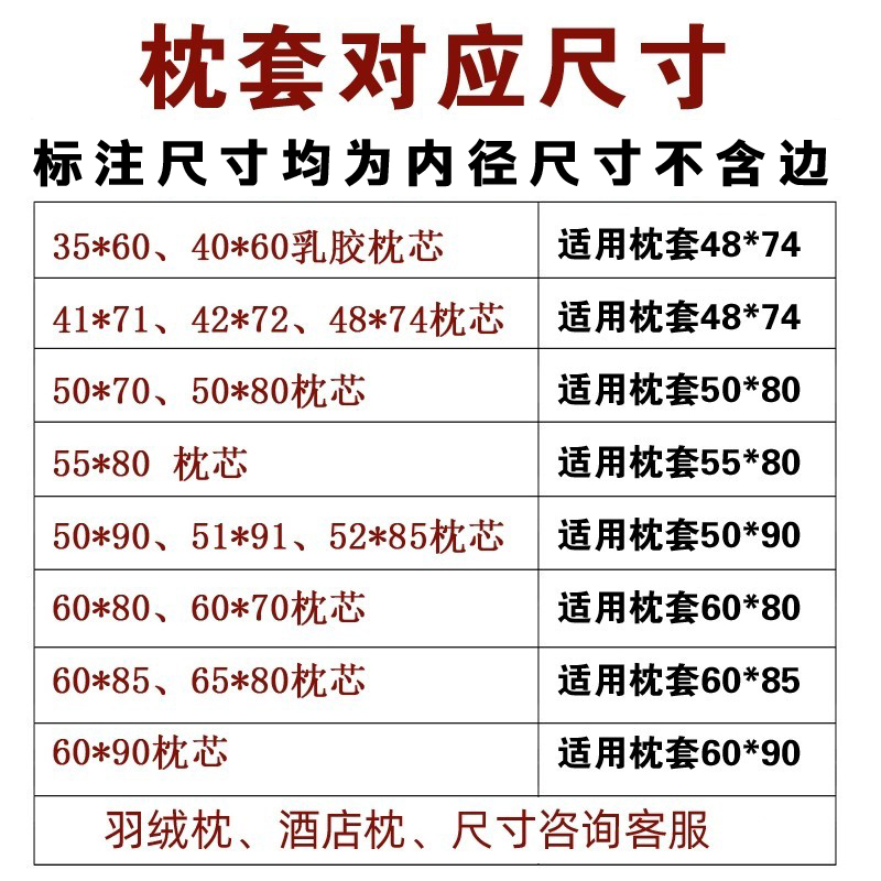 特大号枕头套50x80酒店专用60x85大尺寸60x90粉色枕套一对装55x85 - 图0