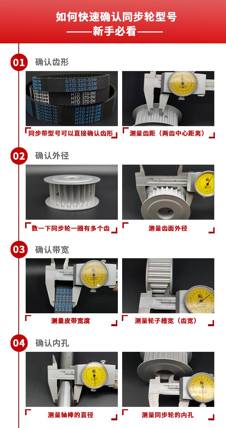 同步轮S5mS3mS8m同步带轮怡合达EBJ0121米思米HTPA等系列现货定做 - 图2