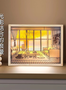 定制灯光画小夜灯生日礼物创意画