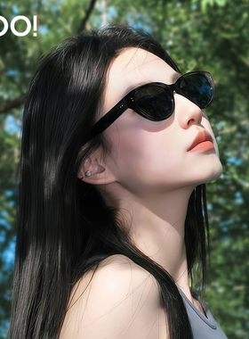 优睛26新款偏光猫眼墨镜女款复古窄框显脸小太阳眼镜防紫外线出游