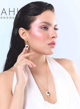 SAHI告白气球红色爱心项链