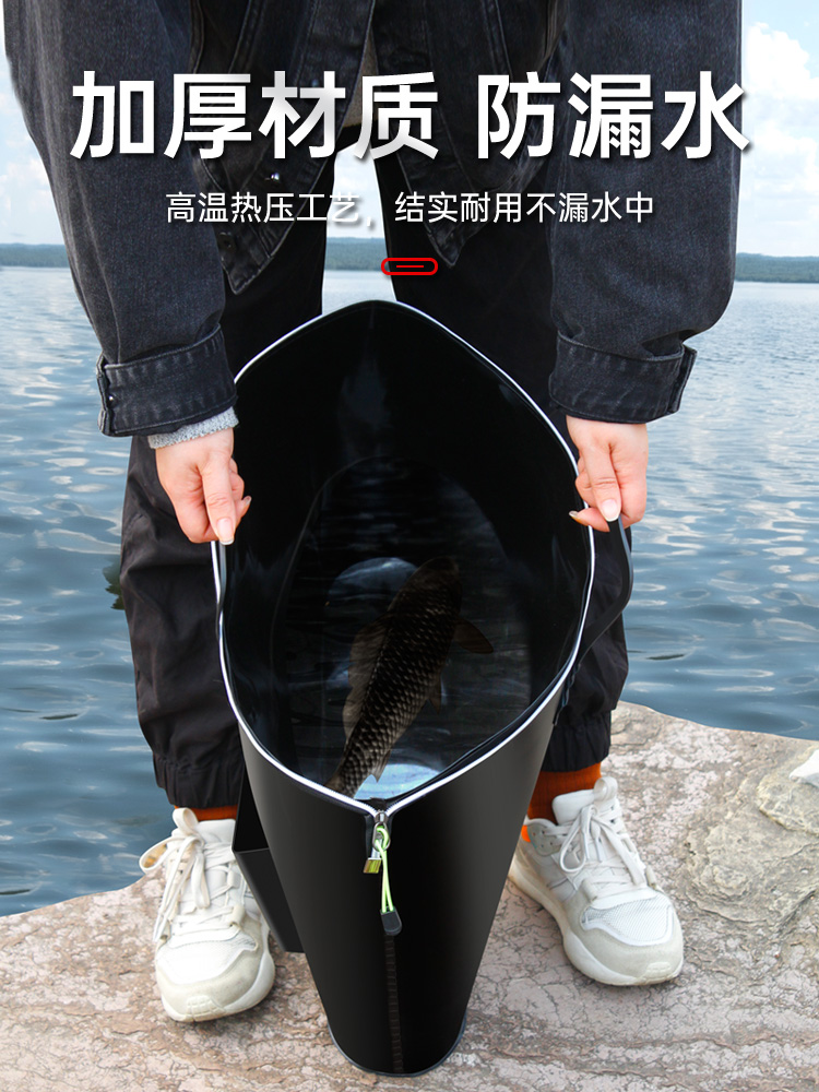 鱼护包手提袋多功能装鱼袋钓鱼包防水加厚活鱼袋便携收纳渔具包 - 图0