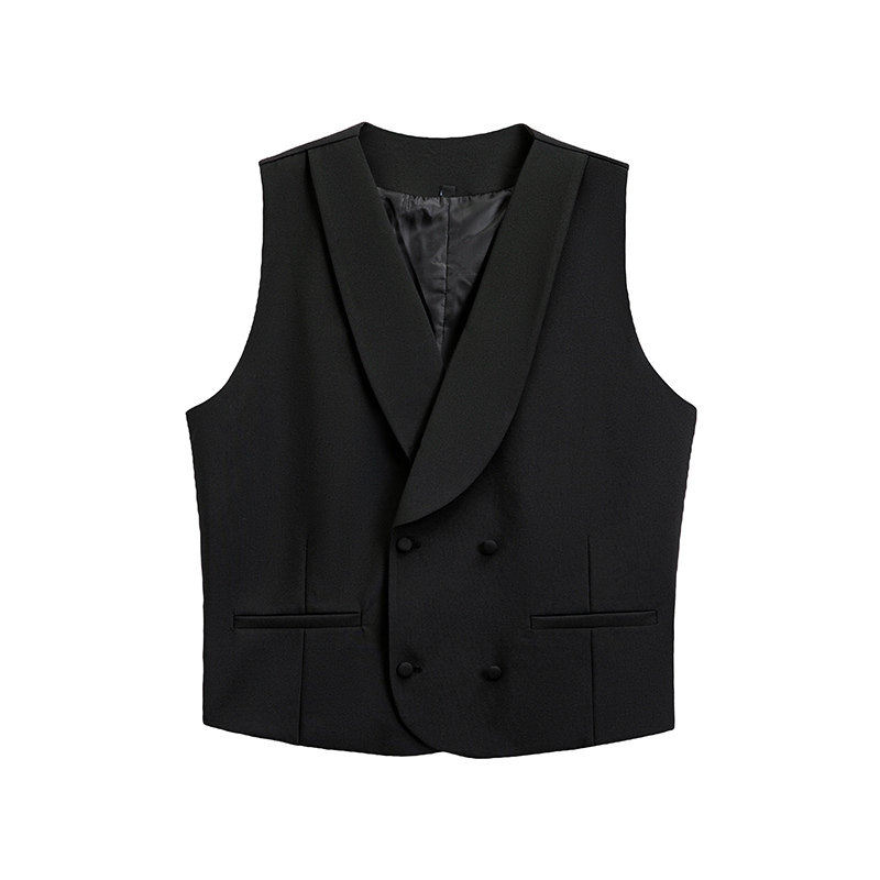 商务休闲纯色修身潮男马甲兄弟团马夹英伦复古春秋西装领背心坎肩,淘宝优惠券,粉丝福利购,淘宝优惠卷