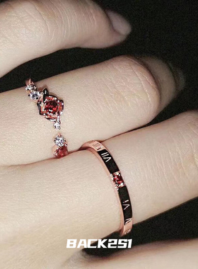 李泽言生日主题玫瑰时光戒指