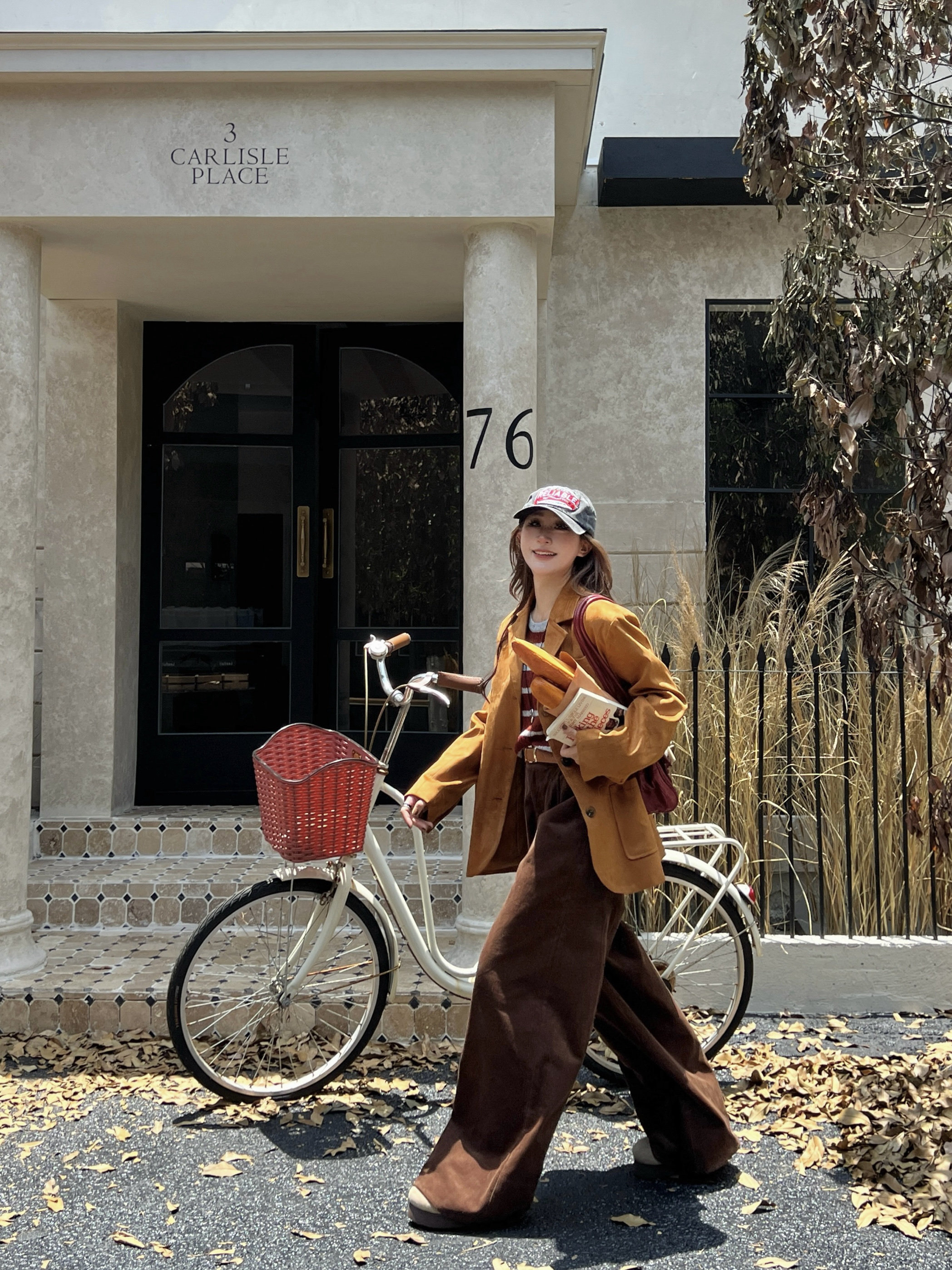 林诗琦NICKIDAILY【依旧美拉德！原创复古灯芯绒直筒阔腿拖地长裤 - 图1