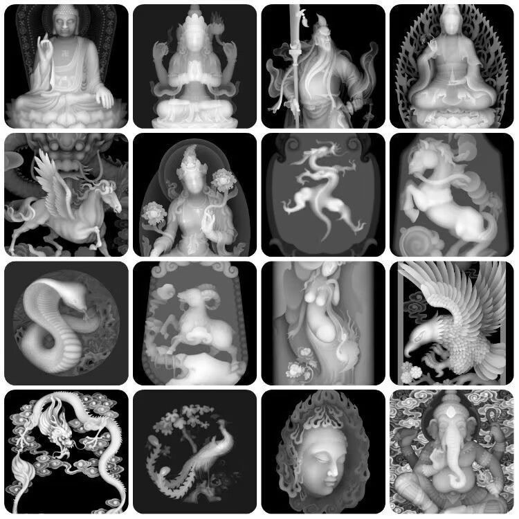 2万多件浮雕精雕花鸟虫鱼人物兽龙凤家具把件46牌灰度图图库大全,淘宝优惠券,粉丝福利购,淘宝优惠卷