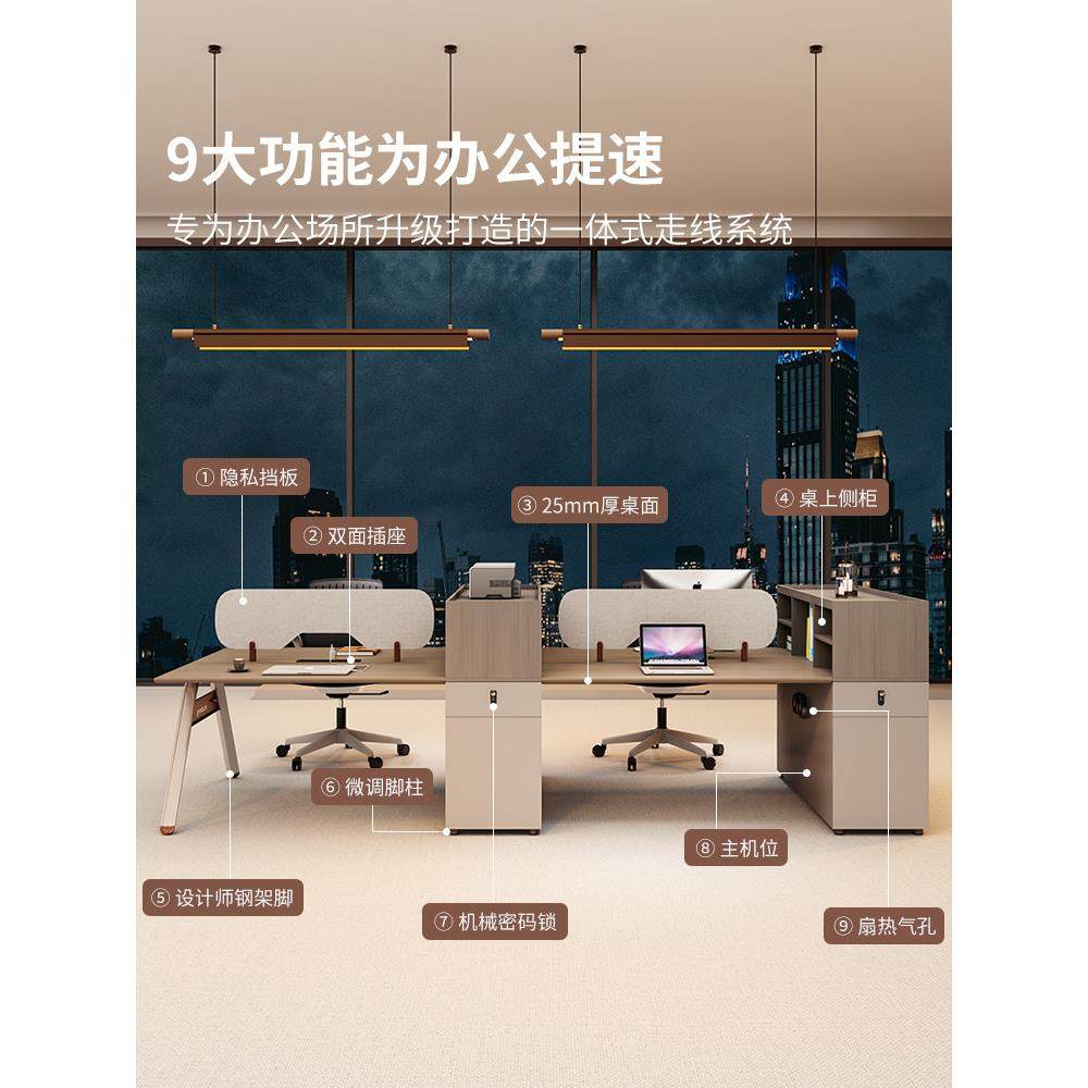 办公桌椅组合简约现代员工位办公桌四六人职员桌办公室财务电脑桌,淘宝优惠券,粉丝福利购,淘宝优惠卷