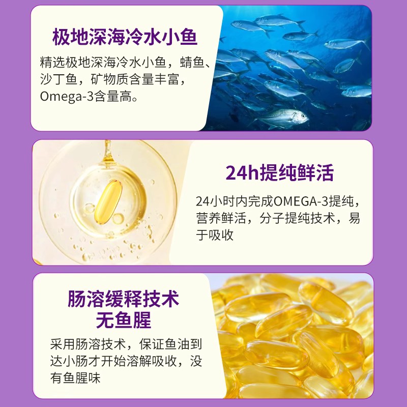 Webber伟博深海鱼油omega3软胶囊EPA高纯度官方旗舰店正品加拿大 - 图2