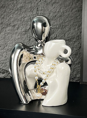 ins风摆件艺术小众人体陶瓷花瓶