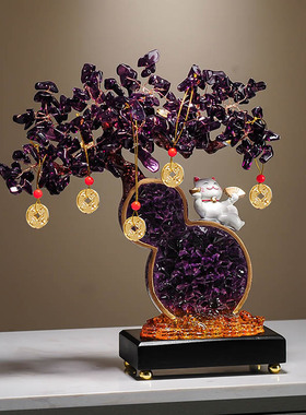 轻奢葫芦福禄福猫摆件