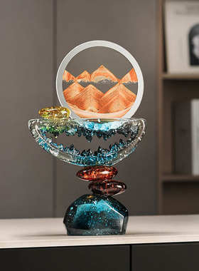 轻奢时来运转工艺品流沙画摆件