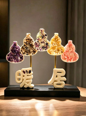 创意五福葫芦装饰客厅玄关工艺品