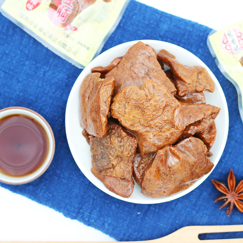 宏香记手撕牛肉豆脯卤汁豆腐干小包装五香味香辣素肉豆干小吃零食 - 图0