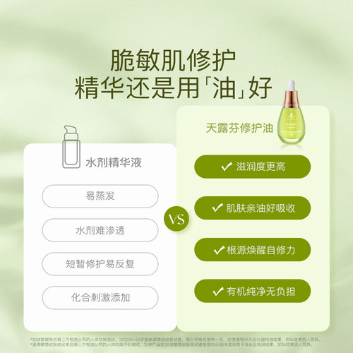 天露芬舒缓修护精华油15ml干皮敏感肌保湿修红35ml - 图0
