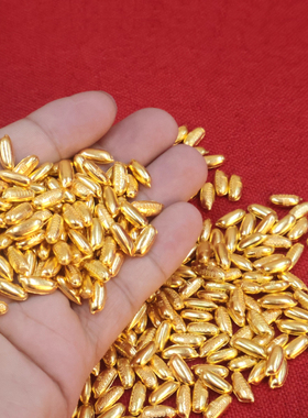 创意合金实心金米粒摆件迷你聚宝盆开业乔迁礼品家居装饰礼品配件