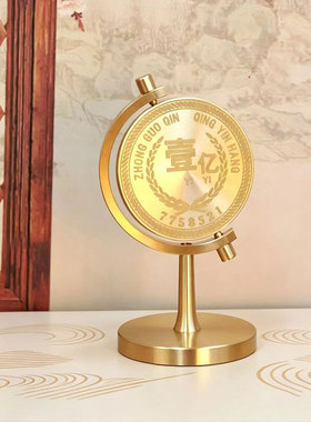 黄铜时来运转解压摆件