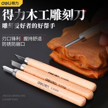 Able Woodworking Engraving Knife Handmade Wood Handle Engraving Knife Root Carved Wood Seal Engraving DL359101B Black Silver Handle DL359006