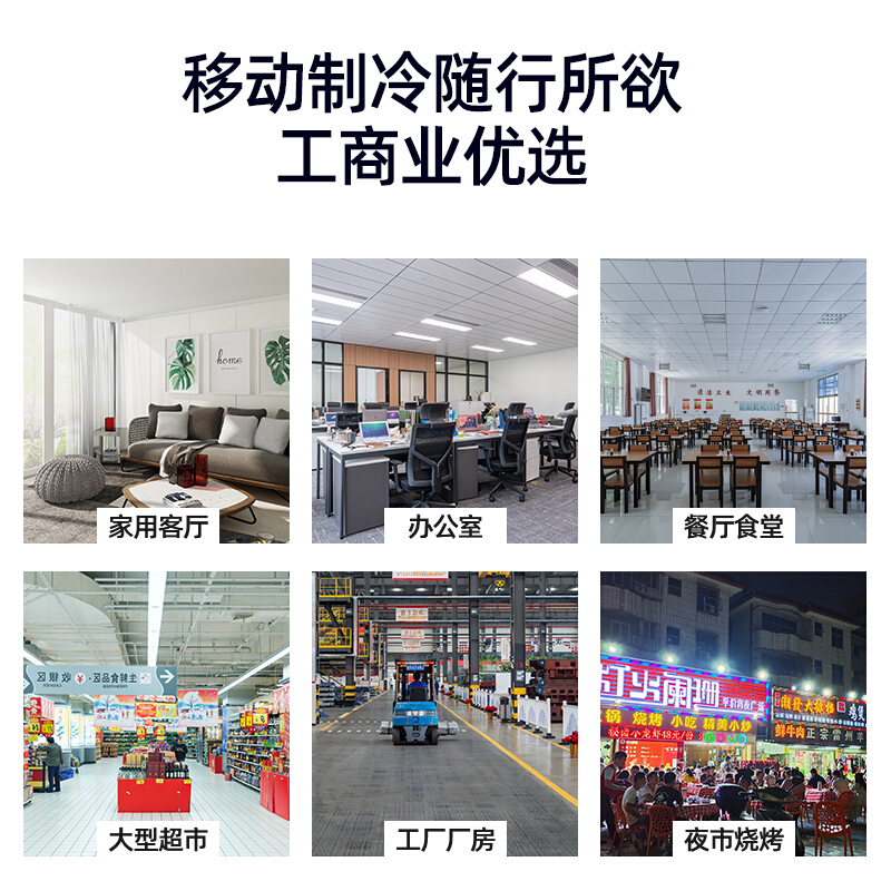 美的冷风机工业空调扇制冷风扇商用车间饭店移动水空调家用冷气扇