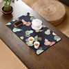 Chinese retro tea mat fabric printed tea table mat