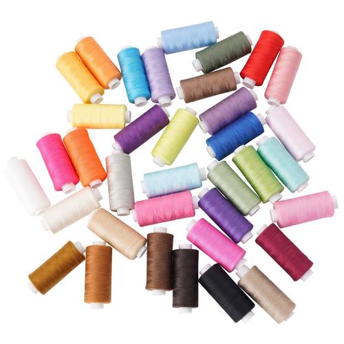 36色缝纫线加36色梭芯套装克可加手缝针卡梭芯盒装小线手缝线 - 图3