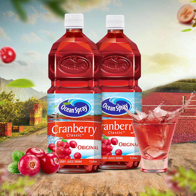 oceanspray优鲜沛蔓越莓汁1l oceanspray优鲜沛果味/风味饮料