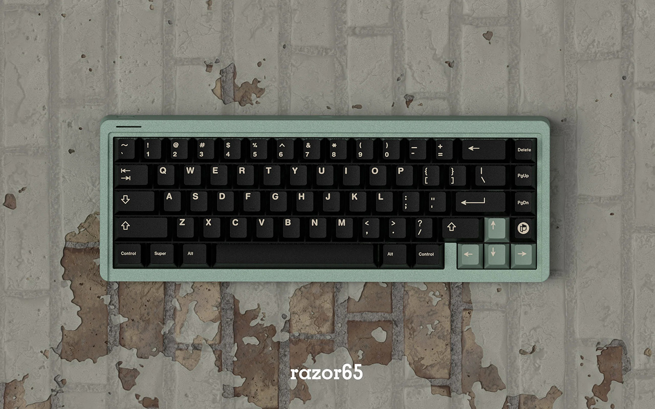 TWPWORKS Razor65客制化键盘套件单模FR4定位板不支持七天无理由-图2