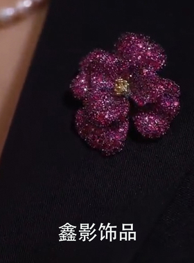 其他复古镀金女小众胸针