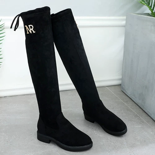 Демисезонные флисовые высокие сапоги, коллекция 2021, подходит для подростков