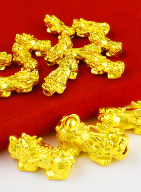 黄金貔貅999足金男女款招财纳财真金手链纯金吊坠手串素金子