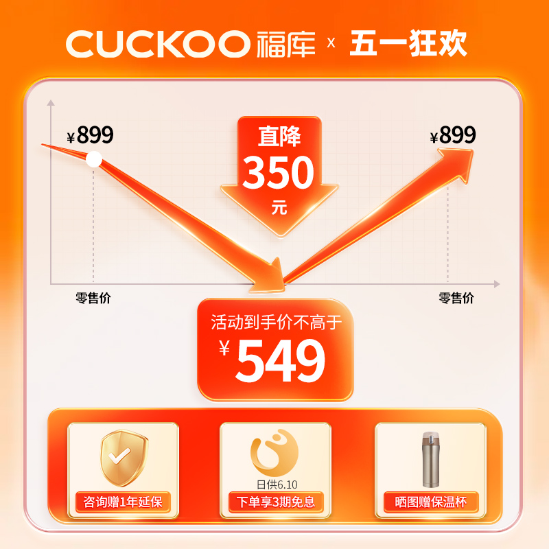 CUCKOO韩国福库家用小型智能电饭锅多功能单人小电饭煲1-2人1.5升-图0