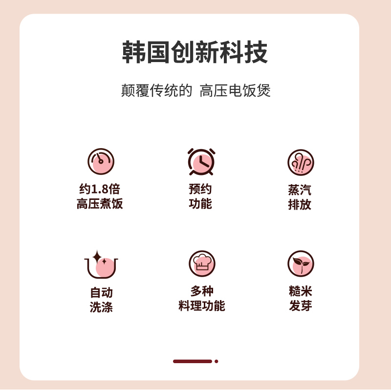 CUCKOO福库家用电饭煲智能多功能高压力大容量电饭锅5升官方正品