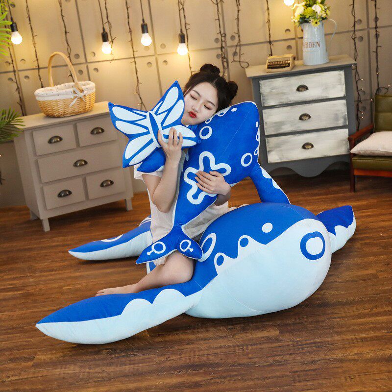 王者荣耀玩偶王者荣耀鲲公仔鱼抱枕毛绒玩偶床上睡觉布娃娃女生日礼物游戏动漫