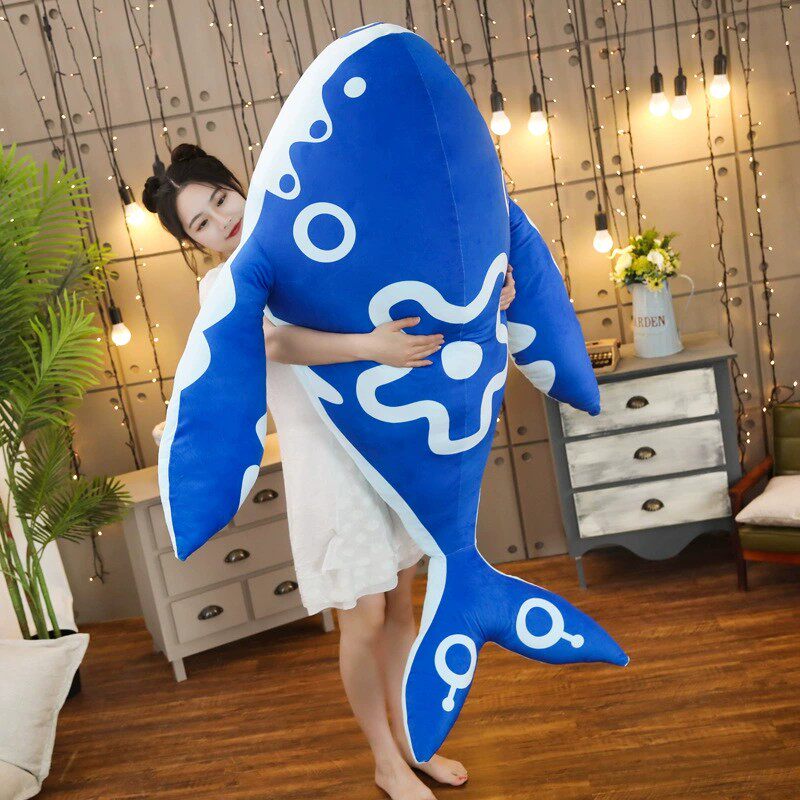 王者荣耀玩偶王者荣耀鲲公仔鱼抱枕毛绒玩偶床上睡觉布娃娃女生日礼物游戏动漫