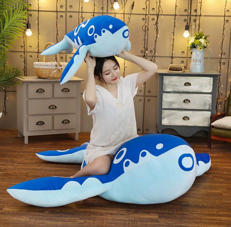 王者荣耀玩偶王者荣耀鲲公仔鱼抱枕毛绒玩偶床上睡觉布娃娃女生日礼物游戏动漫