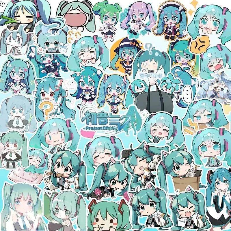 200张chibi版初音未来iPad装饰防水DIY贴画贴纸动漫卡通电脑水杯,淘宝优惠券,粉丝福利购,淘宝优惠卷