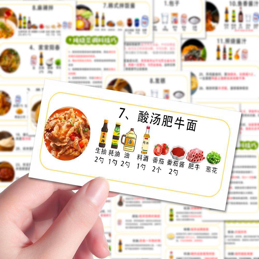 108张万能做菜公式贴纸ins相册日记本手帐行李箱电脑diy冰箱贴画,淘宝优惠券,粉丝福利购,淘宝优惠卷