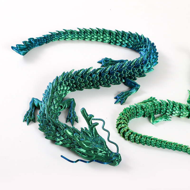 3D打印多关节中国龙桌面摆件工艺品儿童玩具模型网红礼物抖音爆款,淘宝优惠券,粉丝福利购,淘宝优惠卷