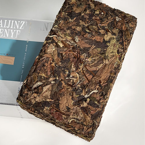 问叶绿雪芽福鼎白茶2019年高山白牡丹寿眉茶砖白金砖250g - 图1