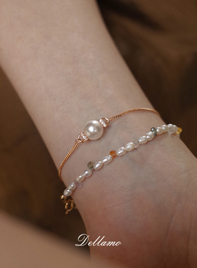 珍珠手链女转运珠手镯手环