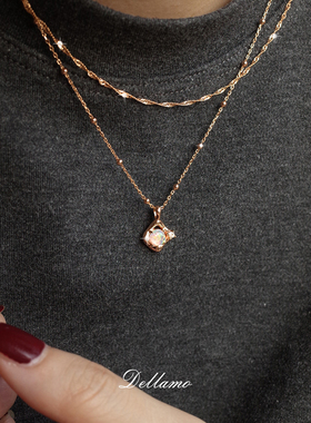 高级感的百搭基础款纽带项链