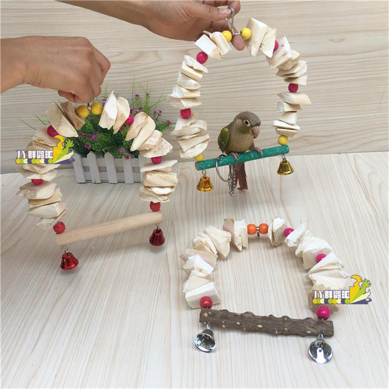 速发墨鱼骨牡秋 鸟儿虎皮千丹鹦鹉 秋千玩具用品补钙零食啃咬玩耍 - 图3