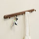 Black walnut solid wood coat hook without punching coat rack