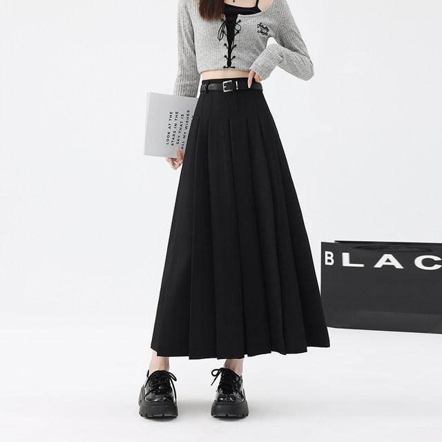 Gray skirt for women 2024 spring and autumn summer new style